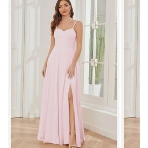 Fame and Partners Dress- pink maxi size 10